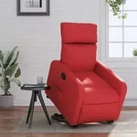 Relaxsessel Mit Aufstehhilfe Rot Kunstleder Vidaxl