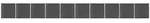 Zaunelement Set Wpc 1737x186 Cm Schwarz Vidaxl