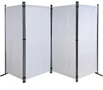 Quick-star - Paravent 4 Teilig 165 X 220 Cm Stoff Raumteiler Trennwand Balkon