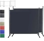Quick-star - 2 St&uuml;ck Paravent 180 X 178 Cm Stoff Raumteiler Gro&szlig; Stellwand