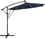Ml-design Ampelschirm &radic;&ograve;300 Cm Mit Led Solar, Navy Blau, Alu Sonnenschirm Mit