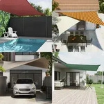 Vidaxl Sun Shade Sail Orange And Brown 4 X 4 X 4 M