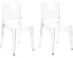 Esszimmerstuhl 2er Set Westbridge Transparent