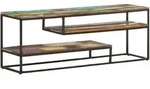 Tv-schrank 130x30x45 Cm Recyceltes Massivholz Vidaxl