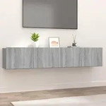 Vidaxl Tv Cabinets 2 Pcs Grey Sonoma 80x30x30 Cm Engineered Wood