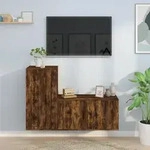 Vidaxl - 2-tlg. Tv-schrank-set R&auml;uchereiche Holzwerkstoff