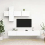 7-tlg. Tv-schrank-set Wei&szlig; Holzwerkstoff Vidaxl
