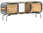 Tv-schrank 110x30x42 Cm Massivholz Mango Vidaxl