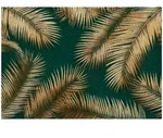 Fototapete Bl&auml;tter Glamour Gr&uuml;n &ndash; Moderne Gro&szlig;format Wandtapete 300x210 Cm &ndash;
