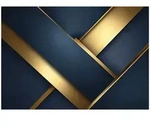 Moderne Fototapete Goldene Bl&auml;tter Abstrakt &ndash; Gro&szlig;format Wandtapete 200x140...