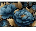 Fototapete Blumen Bl&auml;tter Glamour &ndash; Moderne Gro&szlig;format Wandtapete 250x175 Cm &ndash;