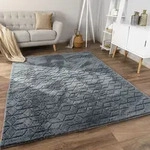 Paco Home - Teppich Bubble Wohnzimmer Schlafzimmer Hochflor Fell Geometrisches Design