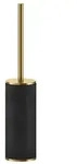 Gessi Inciso Stand-wc-b&uuml;rstengarnitur, Beh&auml;lter Schwarz Matt,