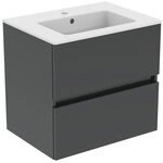 Ideal Standard Eurovit+ M&ouml;belpaket Mit Waschtisch 61 Cm Und Unterschrank 60 Cm, 2