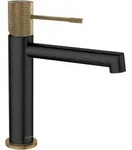 Sapho - Solaris - Waschtischarmatur, Schwarz Matt/gold Wd002g