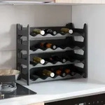 Weinregal F&uuml;r 24 Flaschen Pp Stapelbar Vidaxl