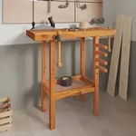 Werkbank Mit Schraubst&ouml;cken 92x48x83 Cm Massivholz Akazie - Vidaxl