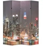 Raumteiler Klappbar 160 X 170 Cm New York Bei Nacht Vidaxl