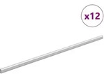 Kleiderstange 12 Pcs Silber 864 X 15 X 29 Mm Aluminiumlegierung Vidaxl