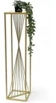 Dandibo - Blumenhocker Metall Gold Eckig 100 Cm Blumenst&auml;nder Beistelltisch...