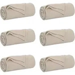 Wohndecken 6 Pcs Beige 200 X 150 Cm Fleece Vidaxl