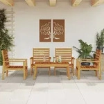 5-tlg. Garten-lounge-set Massivholz Akazie Vidaxl