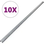 10x Zaunpfosten 2m Z-profil Weidezaun Wildzaun Forstzaun Zaunpfahl Vidaxl