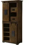 Schrank Mango 80x45x175 Braun Lackiert Railway 417