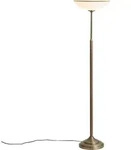 Qazqa Klassische Stehleuchte Bronze Mit Opalglas - Katarina