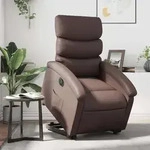 Relaxsessel Mit Aufstehhilfe Elektrisch Braun Kunstleder Vidaxl 552902