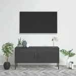 Tv-schrank Anthrazit 105x35x50 Cm Stahl Vidaxl 448741