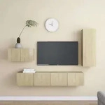Vidaxl - 4-tlg. Tv-schrank-set Sonoma-eiche Holzwerkstoff