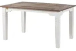 Esstisch Mango Verl&auml;ngerbar 140-220x90x76 Wei&szlig; Lackiert Toulouse 114