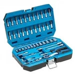 H&ouml;gert 46-tlg. Werkzeugkoffer-set Aus Crv-stahl 1/4"