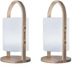 Led Laternen 2er Set Kabellose Dimmbare Woody H37cm