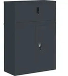 Aktenschrank Anthrazit 90x40x130 Cm Stahl Vidaxl