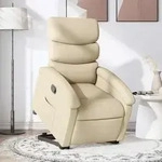 Relaxsessel Mit Aufstehhilfe Creme Stoff Vidaxl