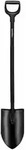 Fiskars - Ergonomic Pro G&auml;rtnerspaten Spitz Xl, Schwarz - 1066707