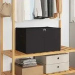 Vidaxl Storage Box 6 Pcs Anthracite 55 X 35 X 32 Cm Non-woven Fabric