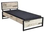 Bett Mango 160x200x91 Natur Bedruckt Factory 140