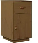 Vidaxl - Schreibtisch-schrank Honigbraun 40x50x75 Cm Massivholz Kiefer