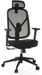 B&uuml;rostuhl / Drehstuhl Raloo Eco Sitz Stoff / R&uuml;cken Netzstoff Schwarz Hjh Office