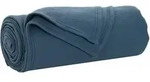 &Uuml;berwurfdecke Marineblau 270 X 240 Cm Fleece Vidaxl