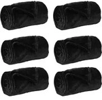 Wohndecken 6 Pcs Schwarz 150 X 200 Cm Fleece Vidaxl