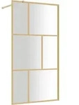 Duschwand F&uuml;r Begehbare Dusche Esg Klarglas Golden 115x195cm Vidaxl
