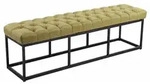 Sitzbank Amun Stoff Schwarz Gr&uuml;n 150 Cm