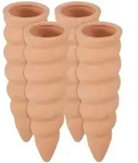 Relaxdays - 12 X Tonkegel Bew&auml;sserung, Bew&auml;sserungshilfe F&uuml;r Pflanzen, F&uuml;r 1,5 L