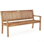 Noemi 3-sitzer Bank Aus Akazienholz 158x60x88