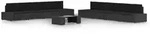 9-tlg. Garten-lounge-set Mit Kissen Schwarz Poly Rattan Vidaxl