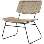 Selsey Sprinkle - Gartenstuhl In Schwarz Und Beige, Aus Technorattan Und Stahl,